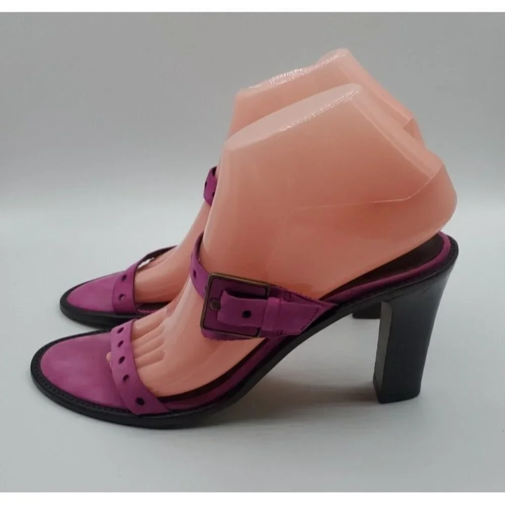 DONALD J PLINER Mountains of Italy Fuschia Pink Vianna Sandal Size 8M